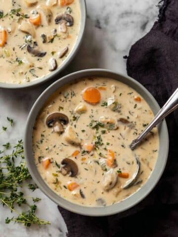 Creamy Wild Rice Mushroom Soup Recipe