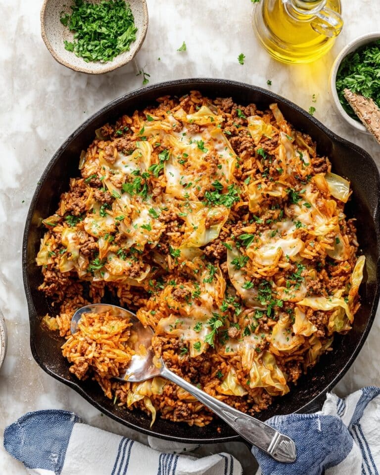 Stovetop Cabbage and Ground Beef Casserole Recipe