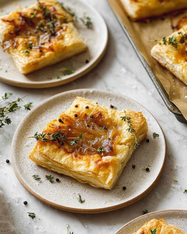 Caramelized Onion and Apple Puff Pastry Tart Recipe