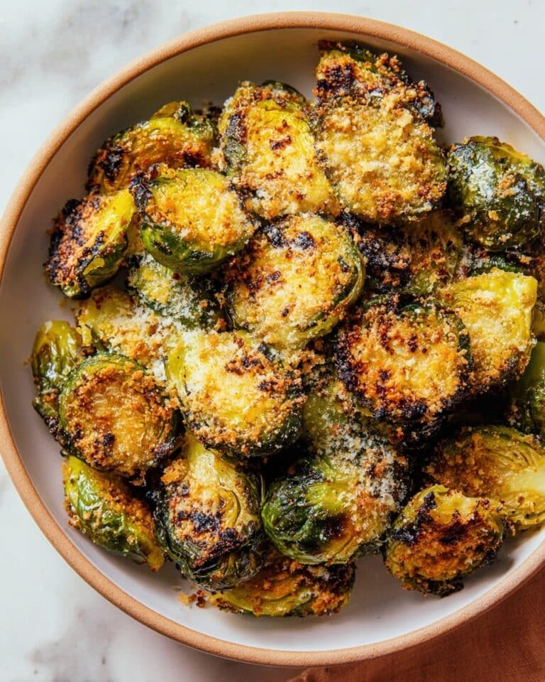 Smashed Parmesan Brussels Sprouts Recipe