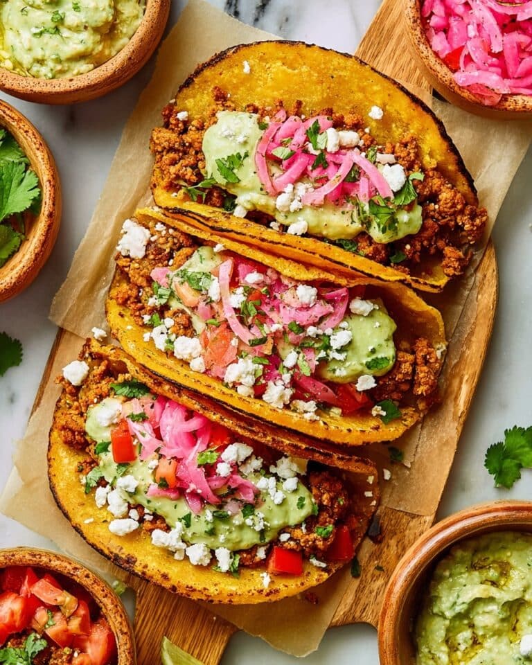 Sweet Potato Taco Shells with Chili-Lime Beef & Avocado Crema Recipe