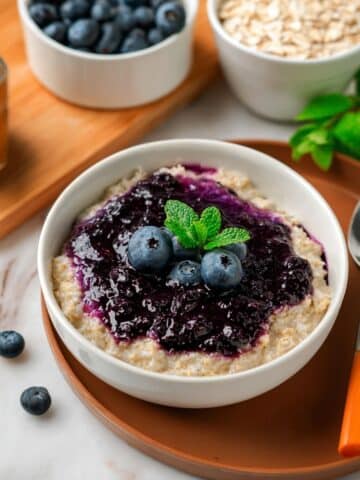 Coconut Quinoa Pudding with Blueberry Compote Recipe